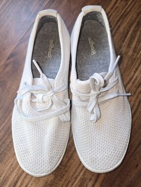 Allbirds Women's Cream Knit Lace-Up Sneakers, Size 7